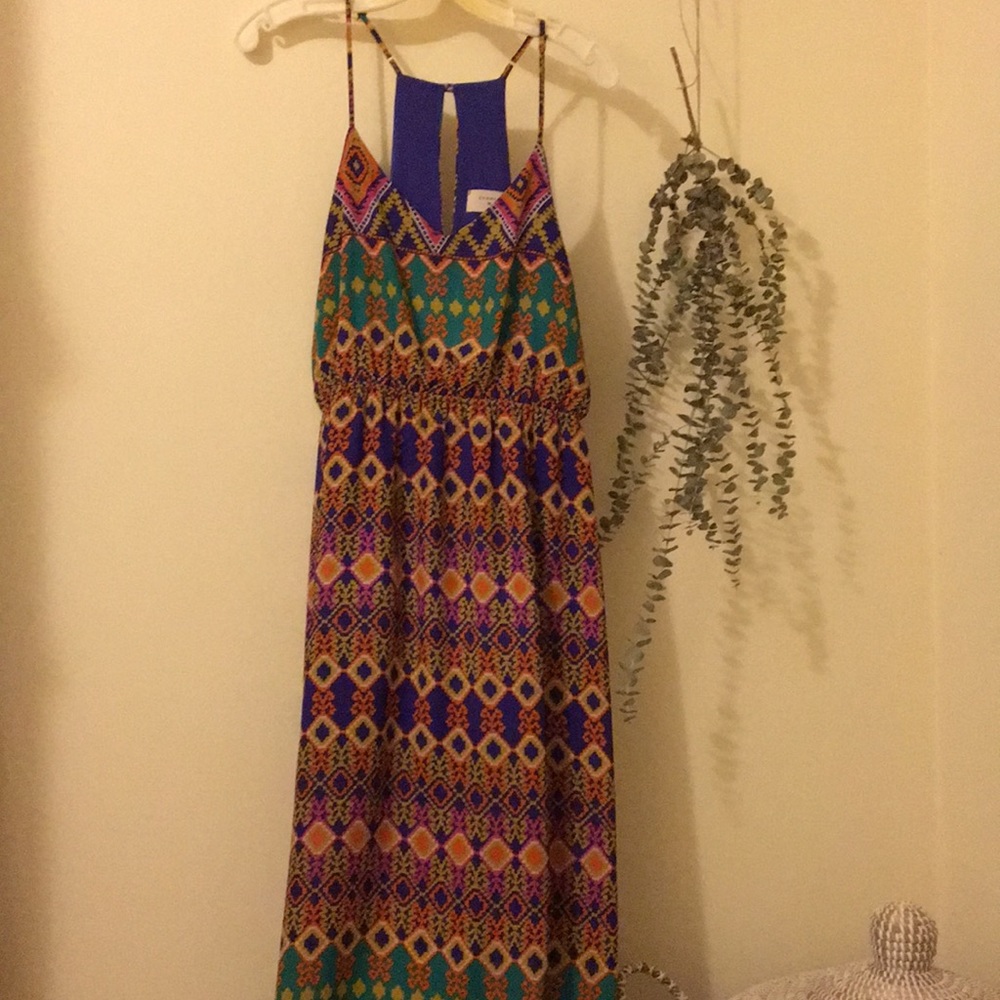 Fun print midi dress